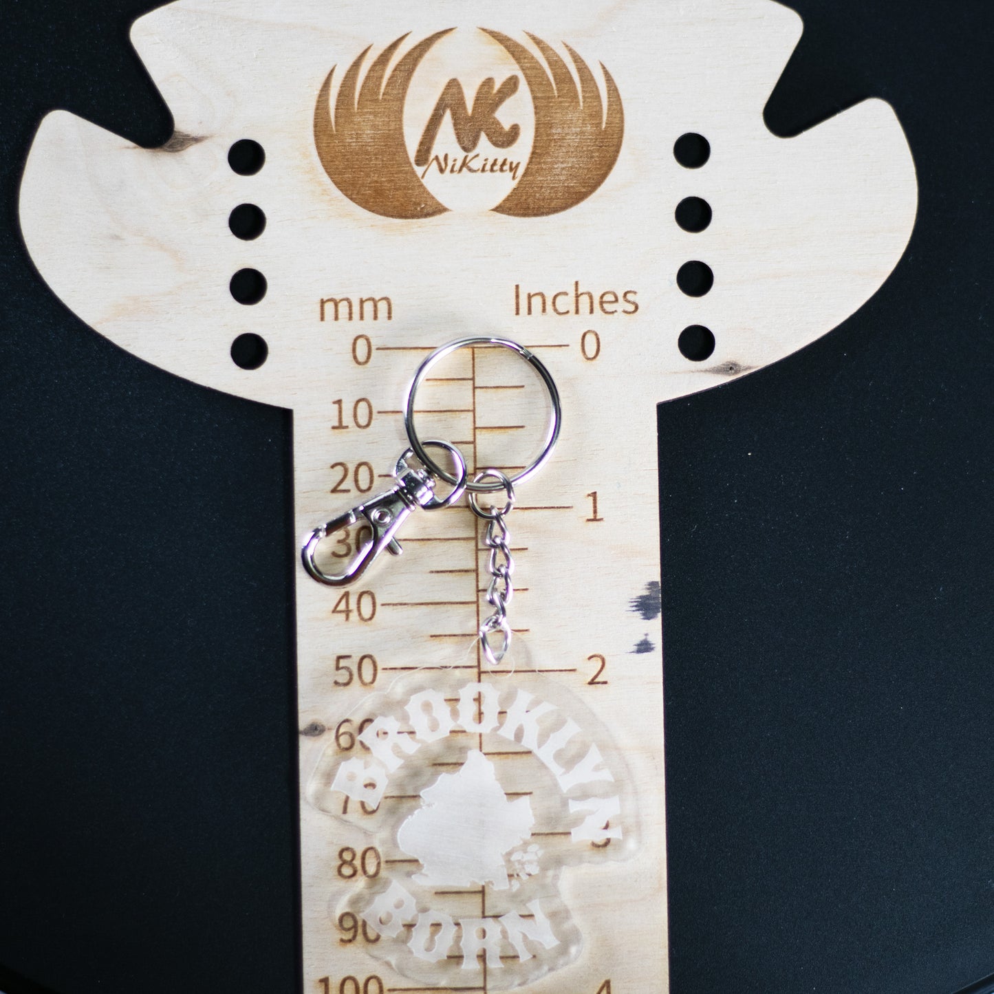 Brooklyn Born Acrylic Keychain