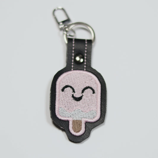 Fudge Embroidered Vinyl Keychain