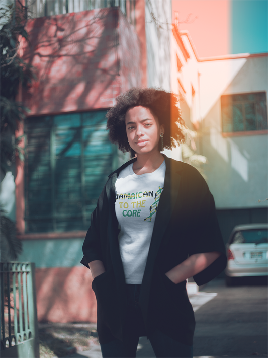 Jamaican to the Core Unisex T-Shirt, Jamaica T-shirt, Yardie Tee