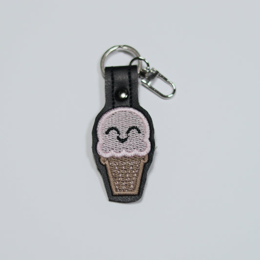 Kawaii Ice Cream Cone Keychain