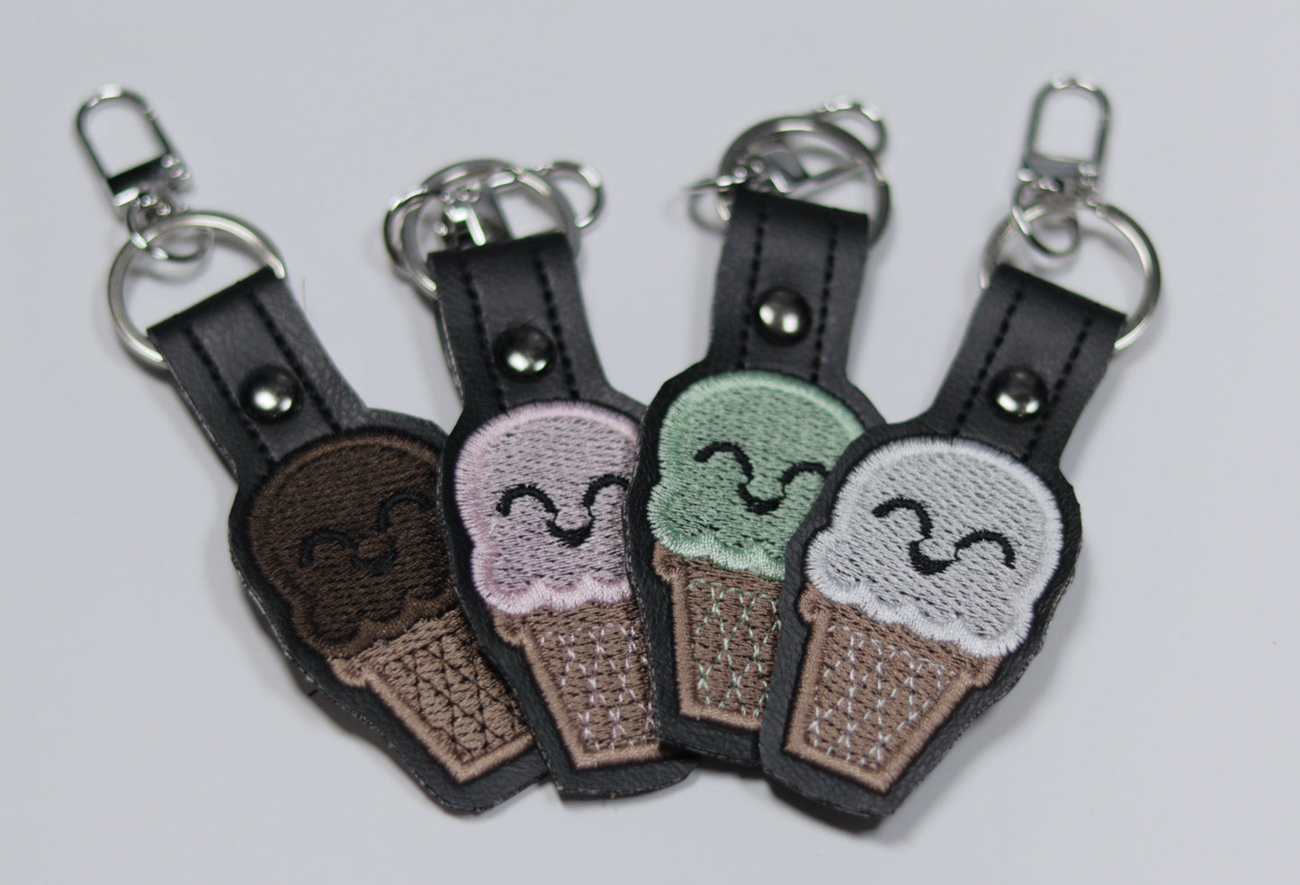 Kawaii Ice Cream Cone Keychain
