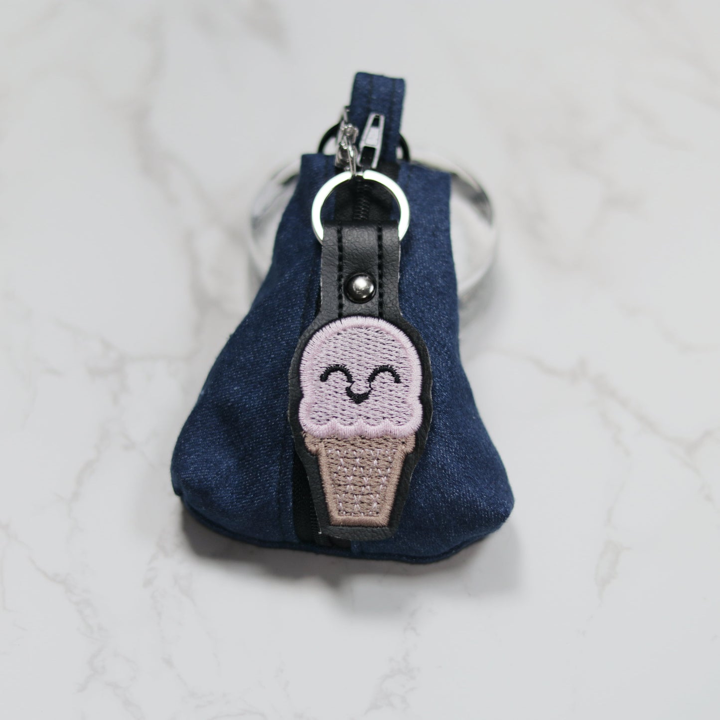 Kawaii Ice Cream Cone Keychain