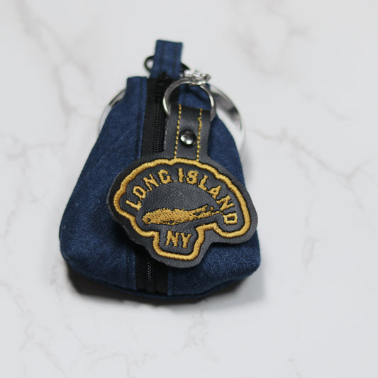 Long Island Embroidery Vinyl Keychain