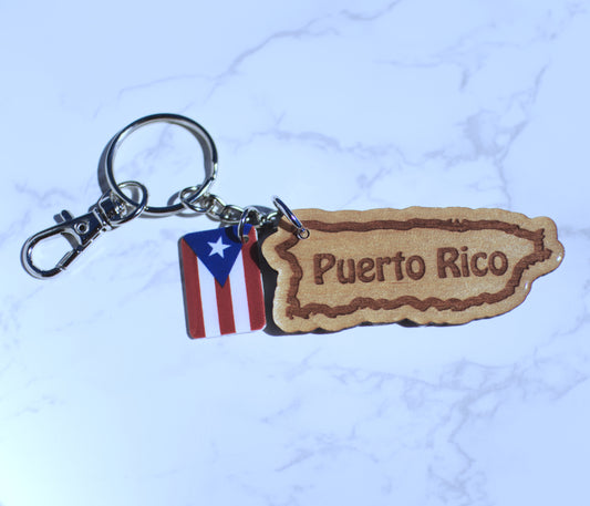 Puerto Rico Acrylic Keychain