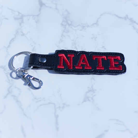 Custom Name Vinyl Keychain