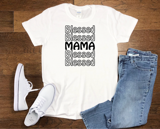 Four Times Blessed Mama T-Shirt