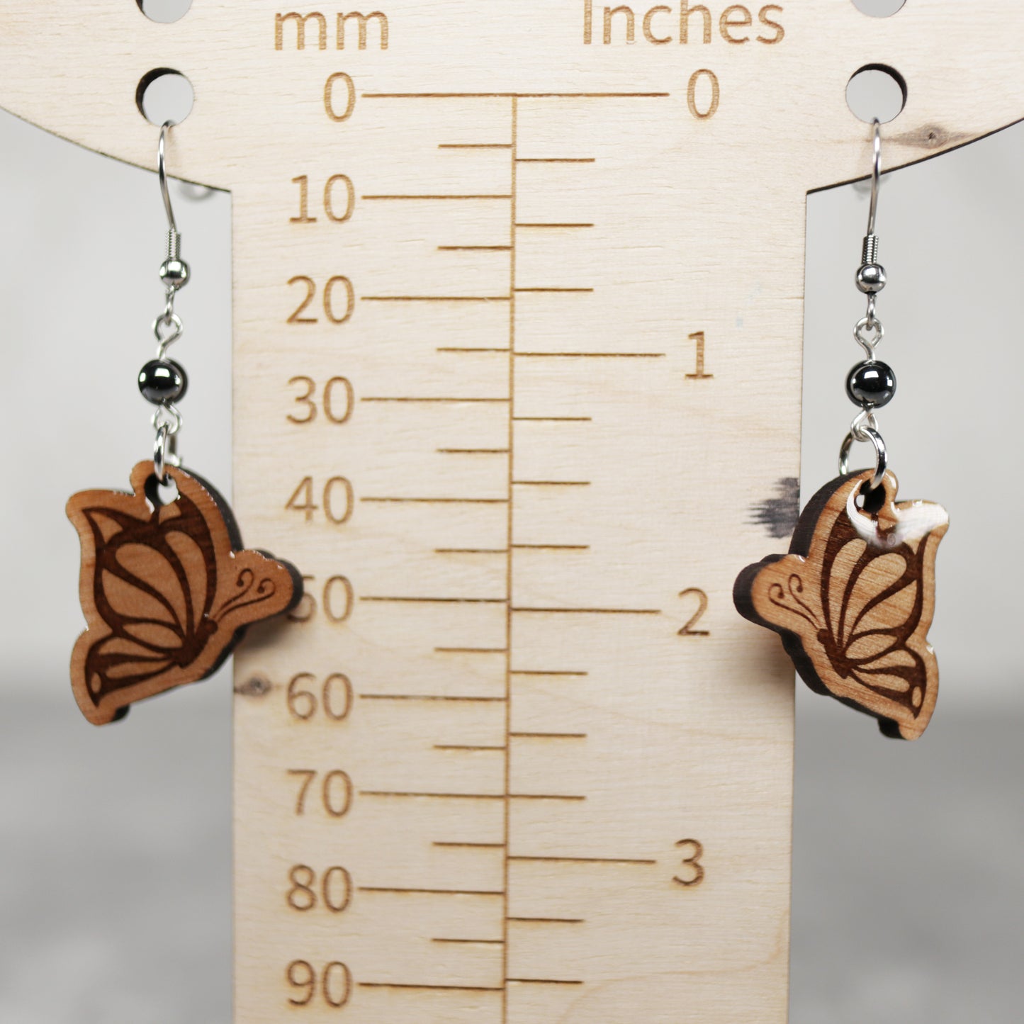 Butterfly Wood Earring and Necklace Set