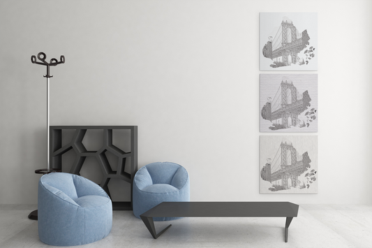 Printable Brooklyn Bridge New York Wall Art, Instant Digital Download