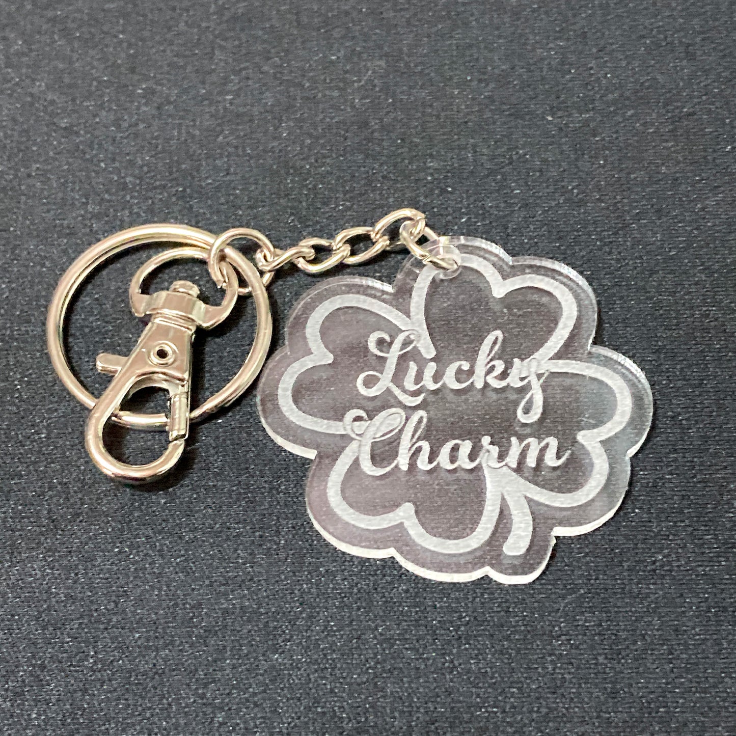 Lucky Charm Wood Keychain