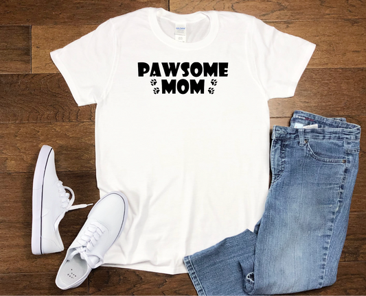 Pawsome Mom T-Shirt