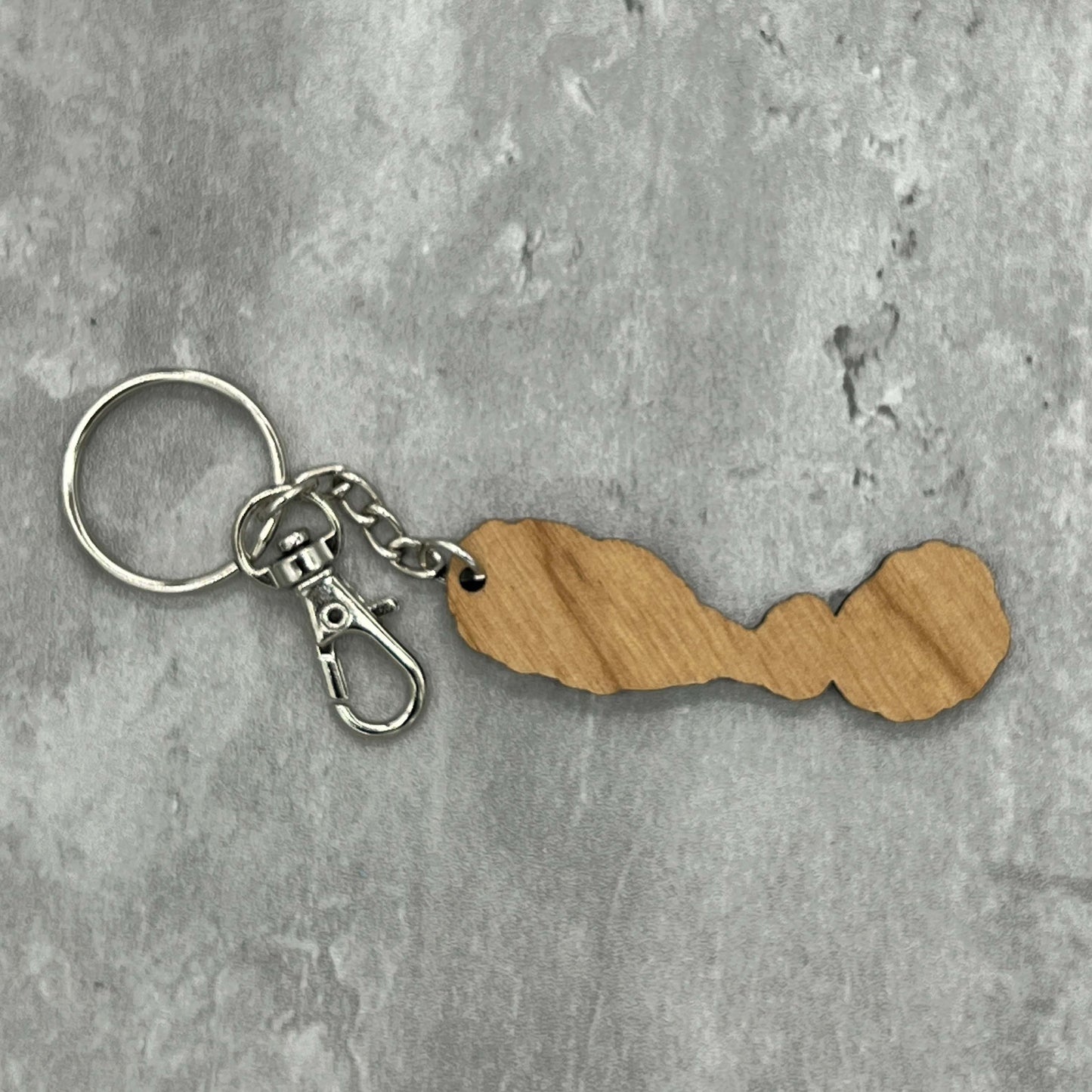 St. Kitts & Nevis Wood Keychain Design 1