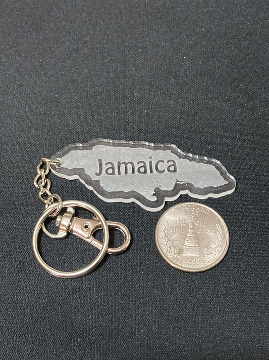 Jamaica Yardie Acrylic Keychain Design 1
