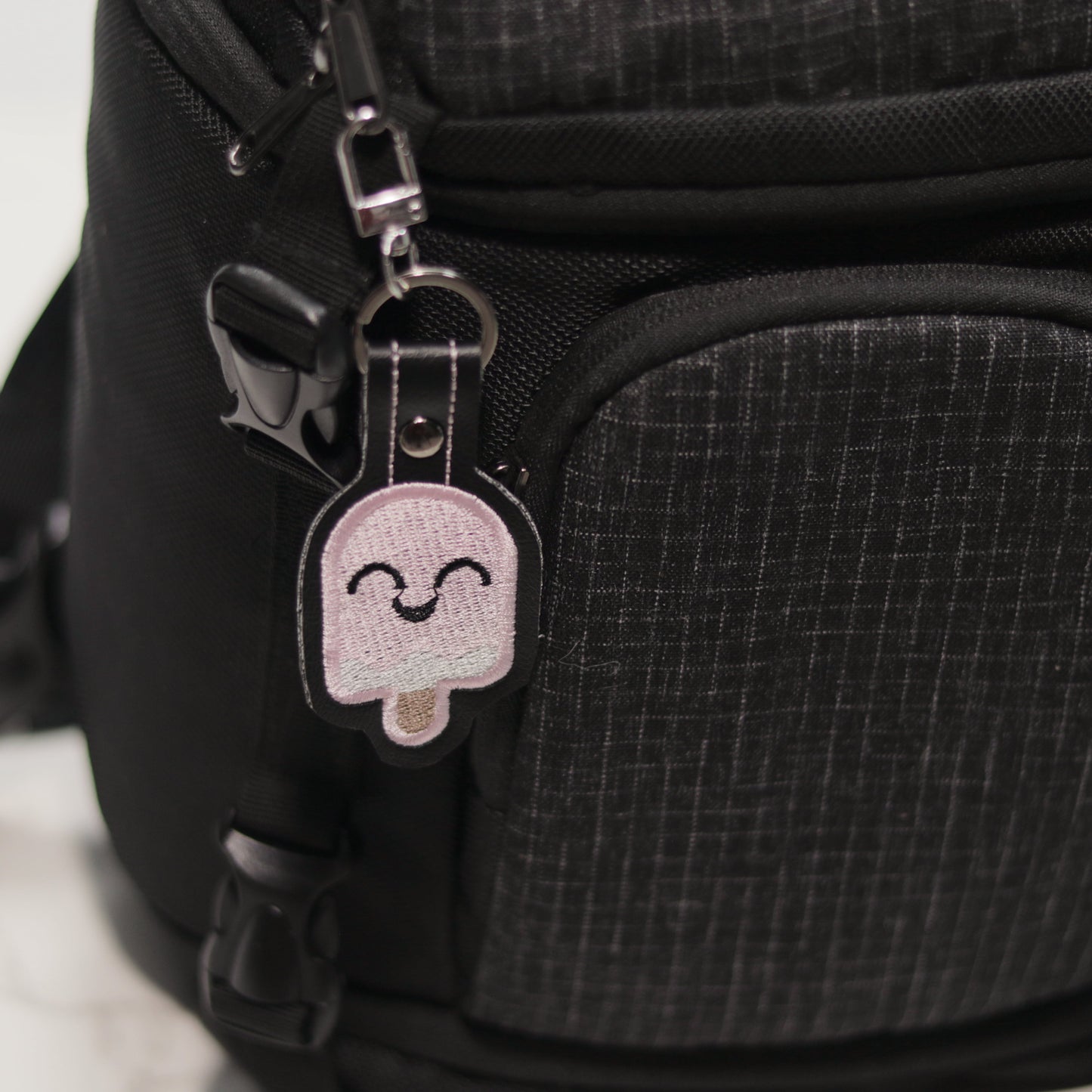 Fudge Embroidered Vinyl Keychain