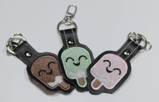 Fudge Embroidered Vinyl Keychain