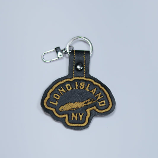 Long Island Embroidery Vinyl Keychain