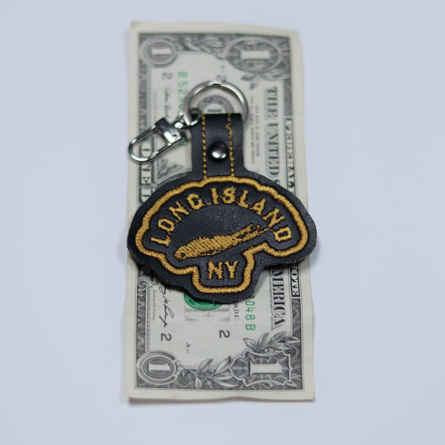Long Island Embroidery Vinyl Keychain