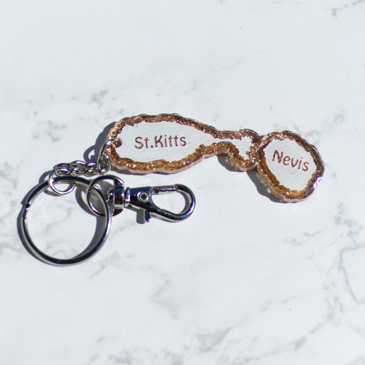 St. Kitts & Nevis Acrylic Keychain Design 1