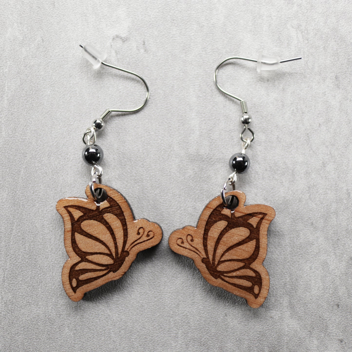 Butterfly Wood Earring and Necklace Set