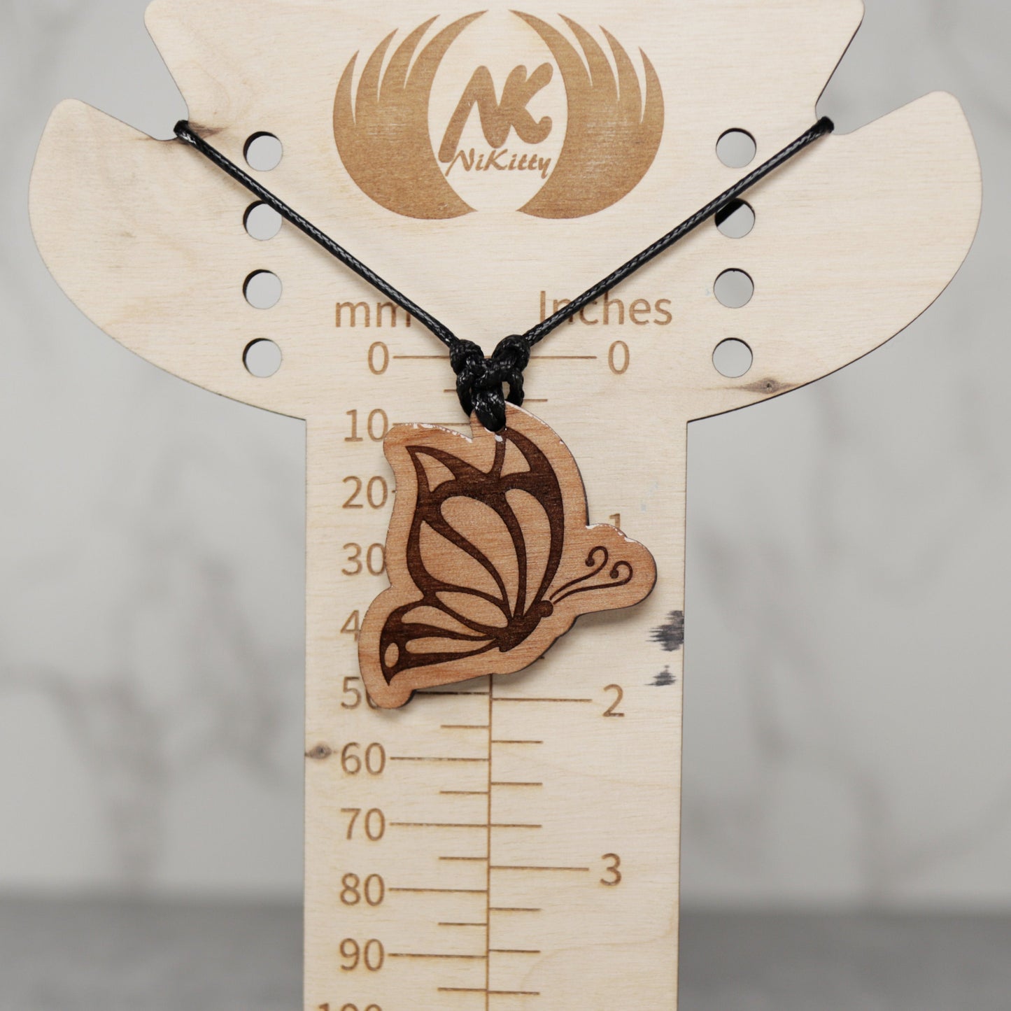 Butterfly Wood Earring and Necklace Set
