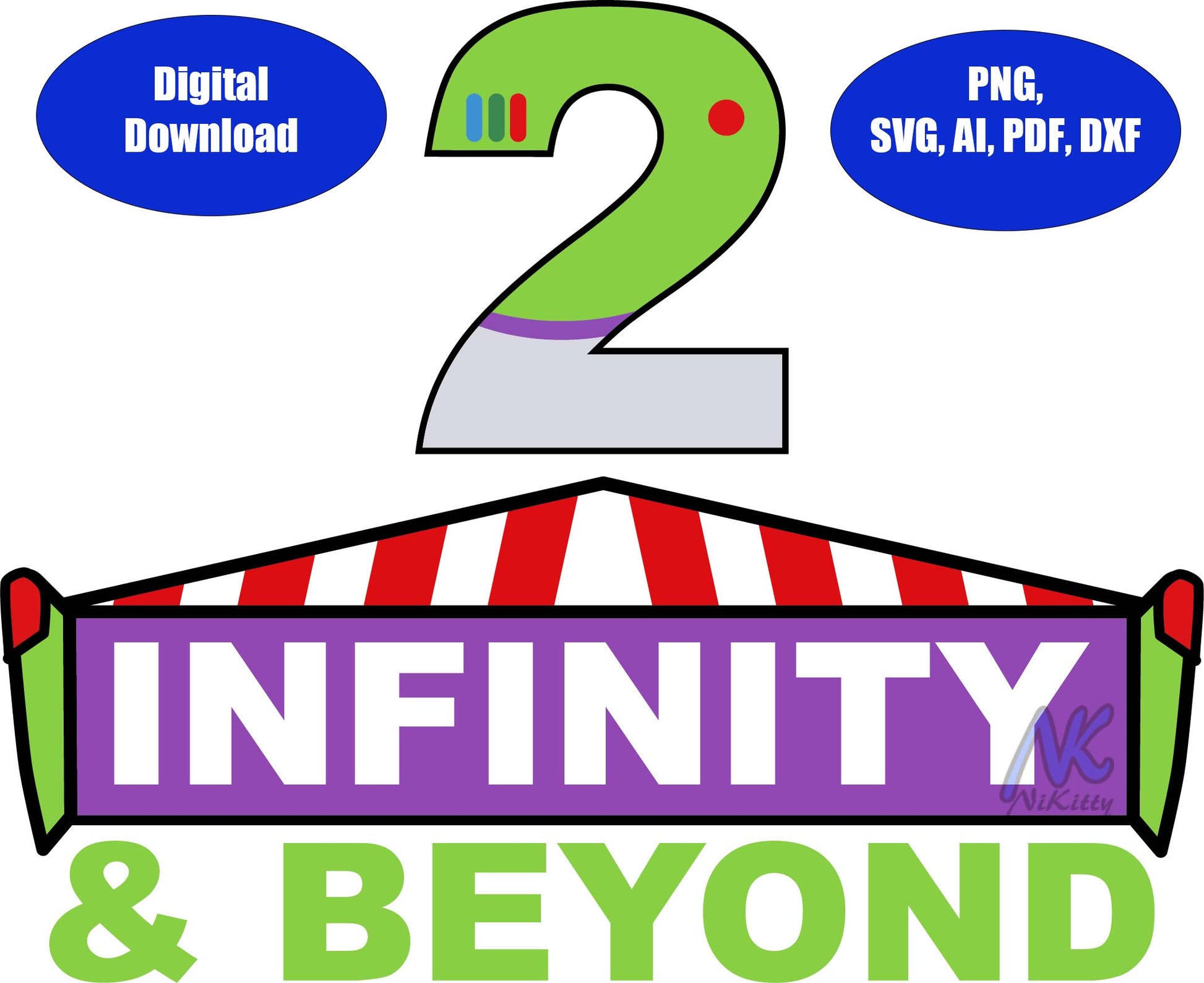 2 Infinity and Beyond SVG, DXF, Adobe Illustrator, PDF & PNG Download ...