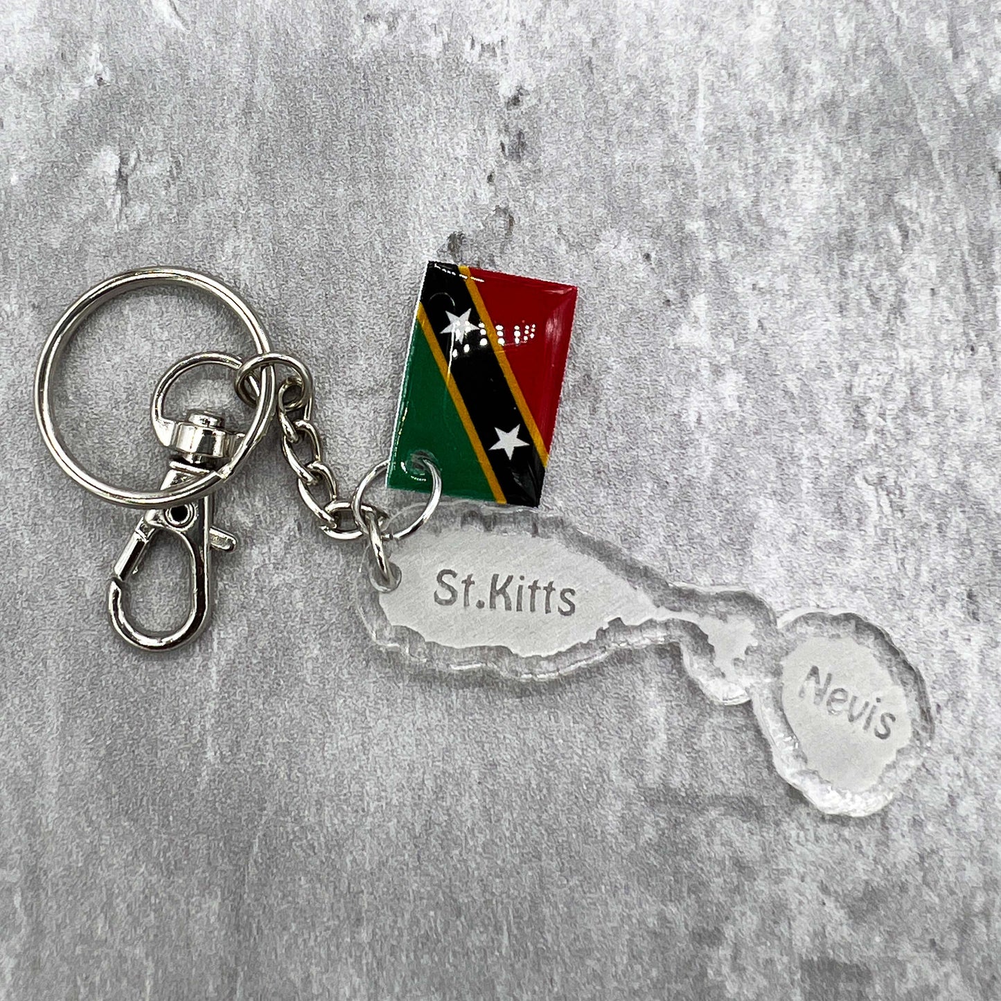 St. Kitts & Nevis Acrylic Keychain Design 1