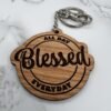 blessed, all day, everyday keychain