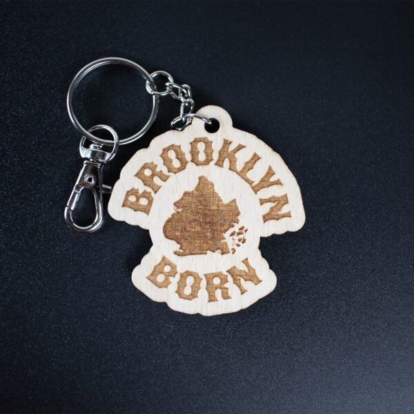 brooklyn born keychain