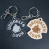 brooklyn born 13 keychain