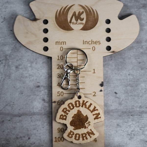 brooklyn born keychain